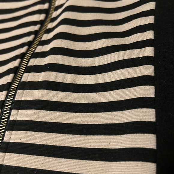 Women’s ANNIE KLEIN, Zip Up, Collared, Casual Dressy Coat, Tan/Black, S-L - Picture 7 of 9